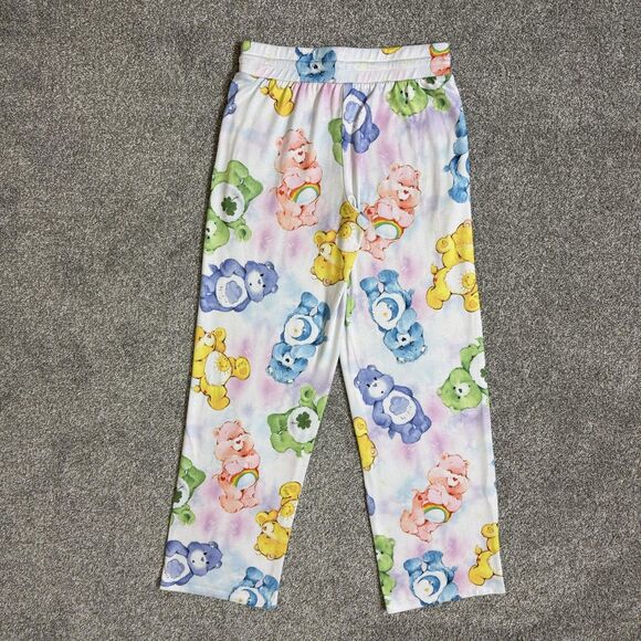 Care Bears Pajama Pants Womens XS Pastel Multicolor Lounge Sleep Drawstring - Picture 2 of 8